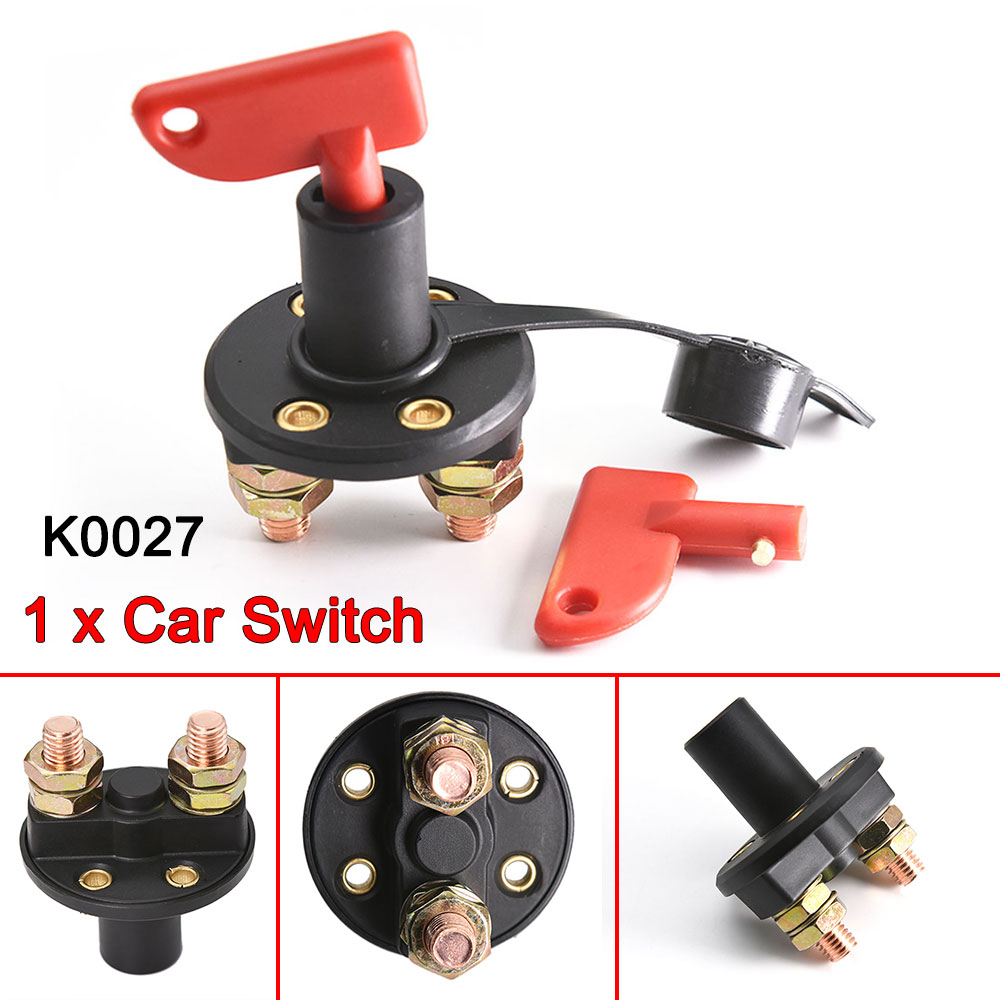 AD Auto Schakelaar 12V Belangrijkste Afgesneden Kill Switch Voertuig Gemodificeerde Isolator Disconnector Rode Sleutel Afgesneden Batterij voor Vrachtwagen Boot