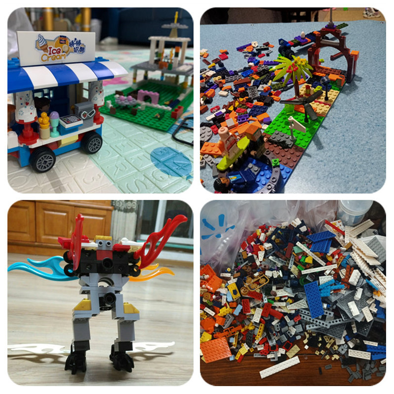 ชิ้นบล็อกอาคารเมือง DIY สร้างสรรค์อิฐของเล่นจํานวนมากสุ่มชุดชิ้นส่วนแพ็คตัวเลขการศึกษาเด็กของเล่นเด็กของขวัญ