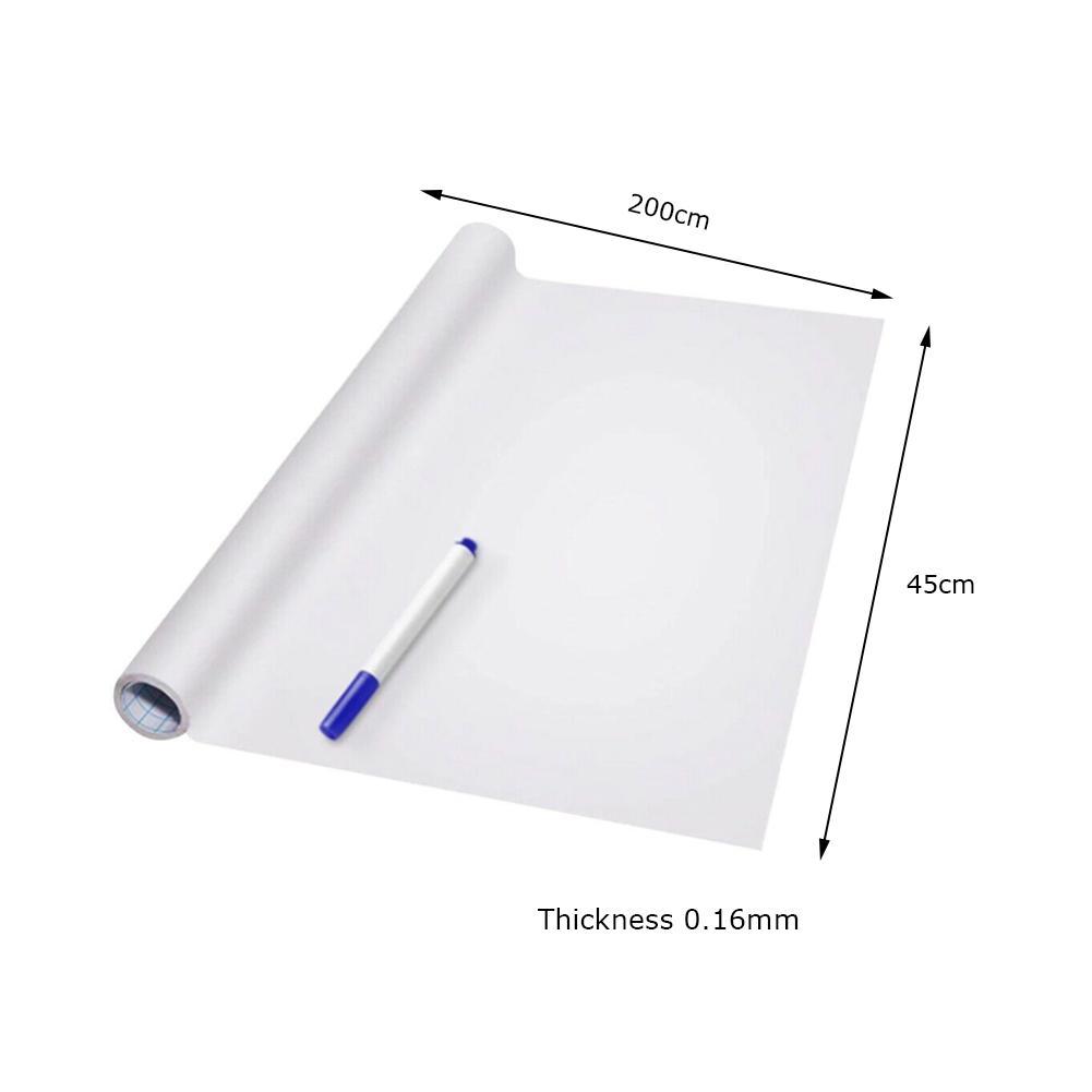 45*200cm tablica naklejka tapeta wodoodporna Decor przypomnij tablice informacyjne biała tablica tablica z piórem Kid Write Graffiti