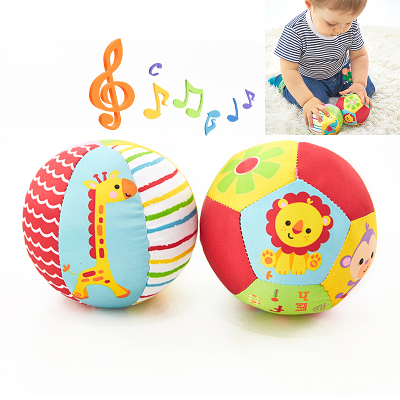 Beruhigende Babybälle, Rassel, Tröster, Spielzeug, weicher Hand-Greifball, pädagogisches sensorisches Spielzeug, Aktivität, Krabbelspielzeug für Babys, 0, 6, 12 Monate
