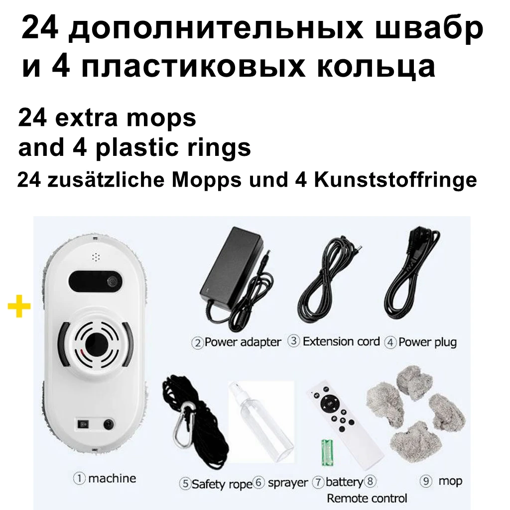 Robot lau cửa sổ chân không từ tính