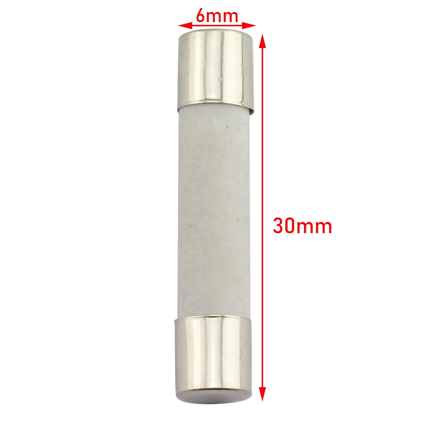 50pcs 5pcs Each Value 6mm x 30mm 250V Fast Blow Ceramic Fuse Assortment Kit 0.5A 1A 2A 3A 5A 10A 15A 20A 25A 30A