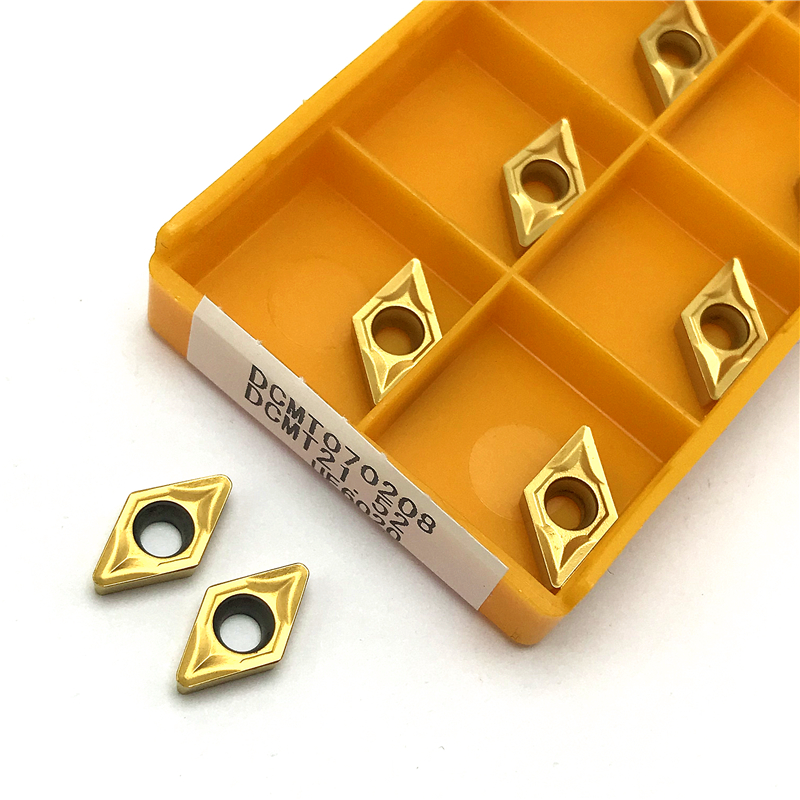 DCMT 070204 DCMT 070208 Insertos de carburo herramienta de torneado interno herramienta de torno de corte de inserción de torneado CNC de alta calidad