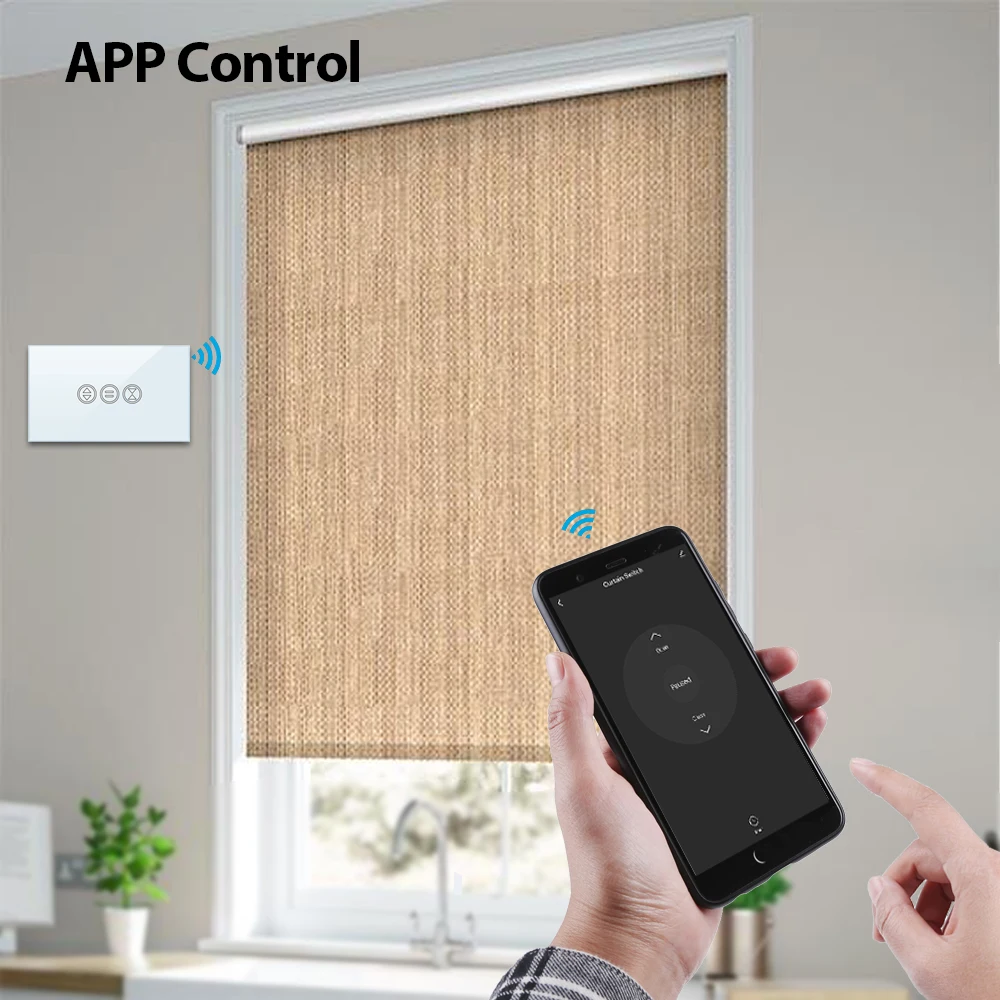 Interruptor de cortina con Control remoto para el hogar, dispositivo de Control de persianas enrollables RF y WiFi, Compatible con Google Home, Alexa y Echo, DIY, Tuya Smart Life