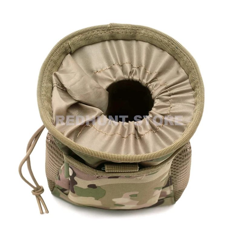 Tactical Molle Drawstring Magazine Dump Pouch Adjustable Utility Belt Fanny Hip Holster Bag Outdoor Ammo Storage Pack