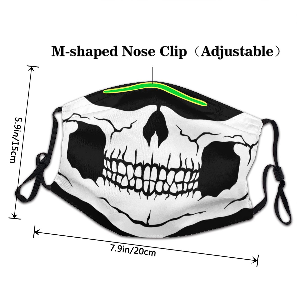 Protection's Mask Skull Funny Unisex Call of Duty World War Futuristic Shooter Game Washable Mask Protection Respirator Muffle