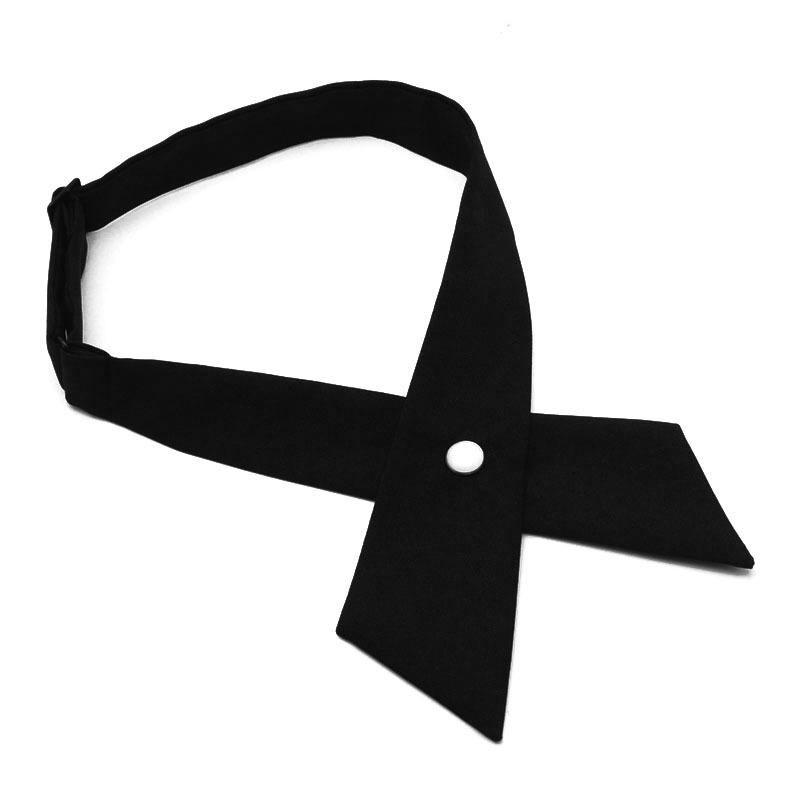 Mädchen Student Uniform Fliege Krawatten Solide Herren Damen Professionelle Fliege Damen Cross Day Krawatte Abschlussball Abschlussfeier Lässig