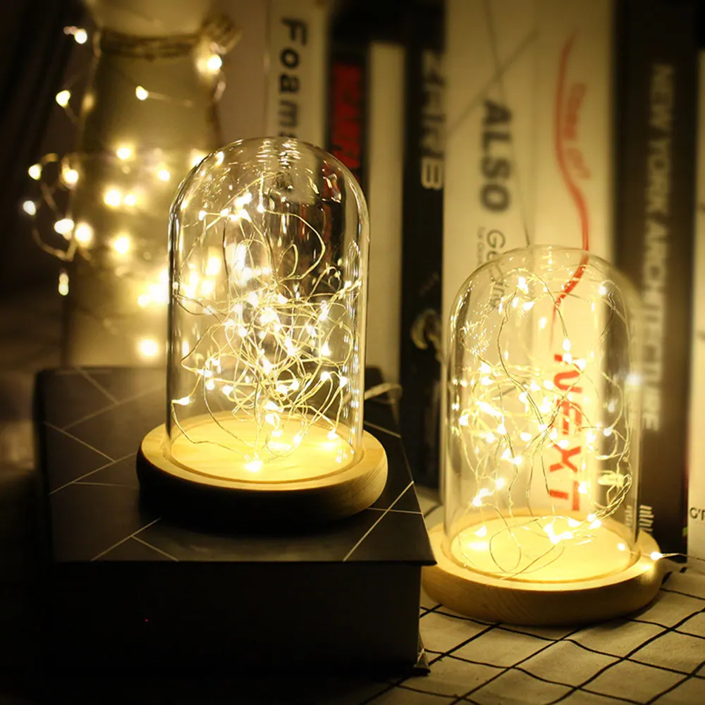 2 メートル 5 メートル 10 メートル LED ストリングライトシルバーワイヤークリスマス花輪フェストゥーン LED フェアリーライトクリスマス装飾ホームルームツリー