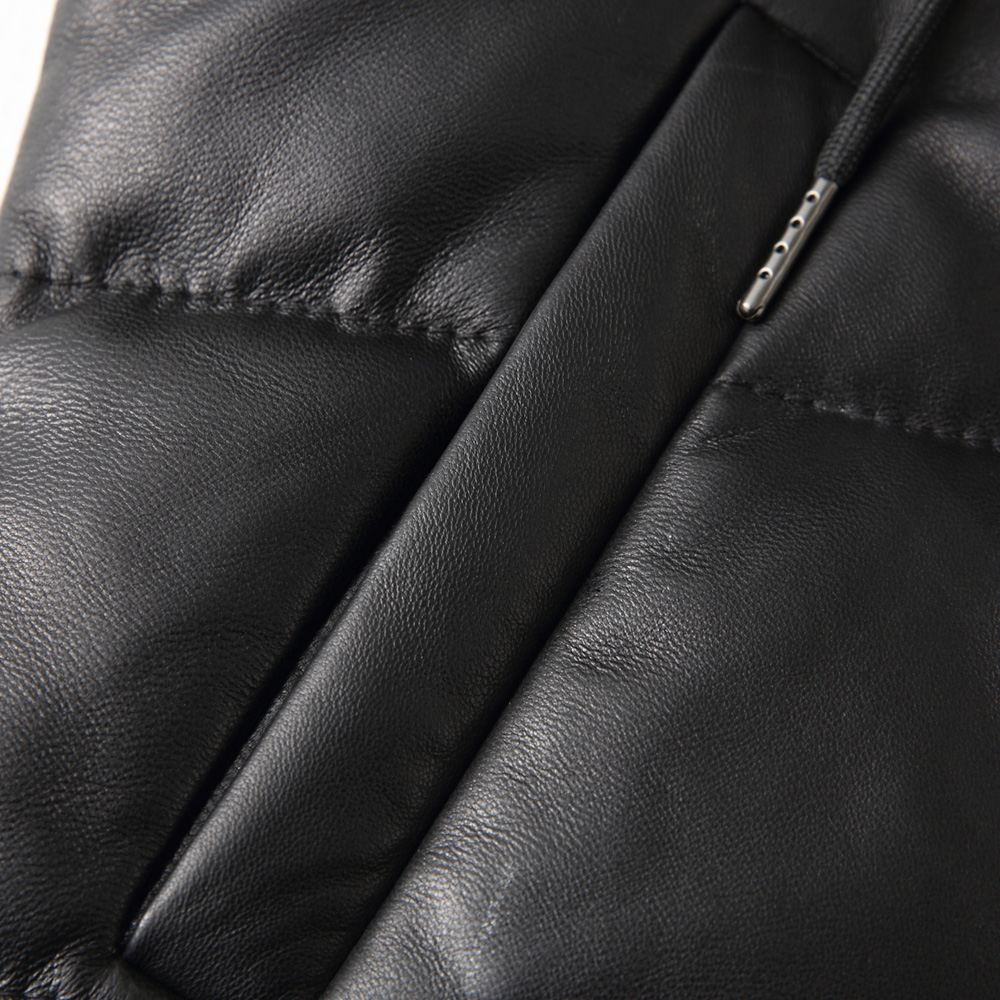 Ayunsue本革ジャケットのベストの女性100% シープスキンのコート2020秋冬ジャケット女性フード付き韓国ダウンジャケット4xl私