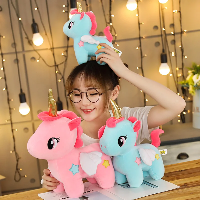10/20Cm Mềm Kỳ Lân Sang Trọng Đồ Chơi Cho Bé Trẻ Em Xoa Dịu Gối Ngủ Búp Bê Thú Nhồi Bông Sang Trọng Đồ Chơi Quà Tặng Sinh Nhật dành Cho Các Bạn Gái Trẻ