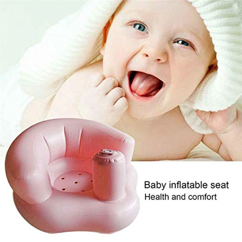 High Quality Portable Baby Learning Seat Inflatable Bath Chair PVC Sofa Shower Stool for Play P31B