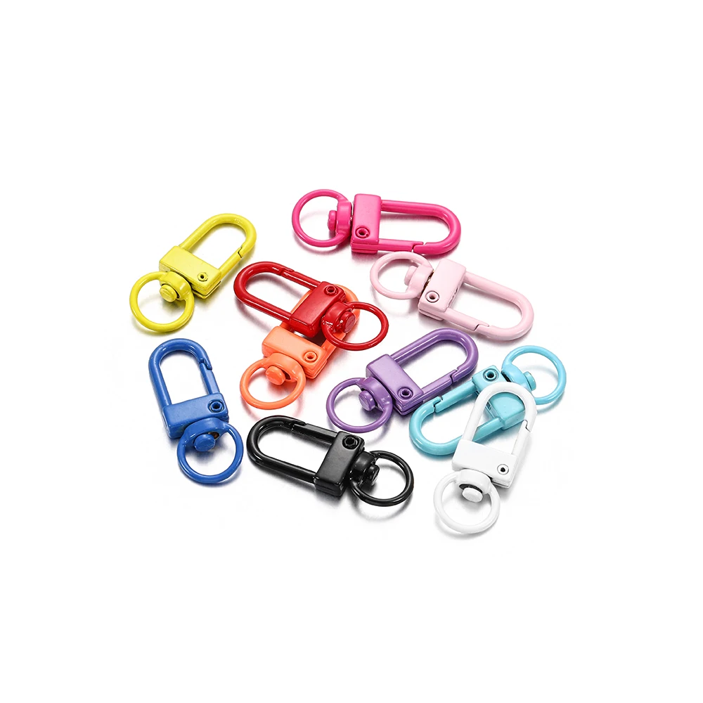 10Pcs Snap Lobster Clasp Hooks พวงกุญแจผลการค้นหาสําหรับ DIY Key CHAIN สร้อยคอสร้อยข้อมืออุปกรณ์เสริมขายส่ง