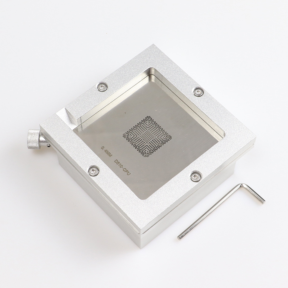 90x90mm Aluminium BGA Reballing Station Schablonen Vorlage Halter Leuchte BGA PCB Chips Solder Ball Rework Reparatur Jig