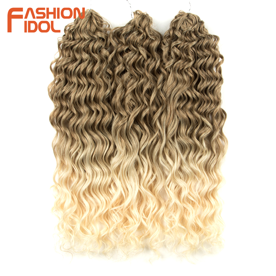 Jessica Hair Deep Wavy Twist Häkelhaar, synthetisches lockiges Haar, Häkelzöpfe, Hochtemperaturfaser-Flechthaarverlängerungen