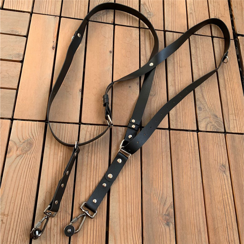 Кожаный ретро-браслет с заклепками, ширина 2,5 см