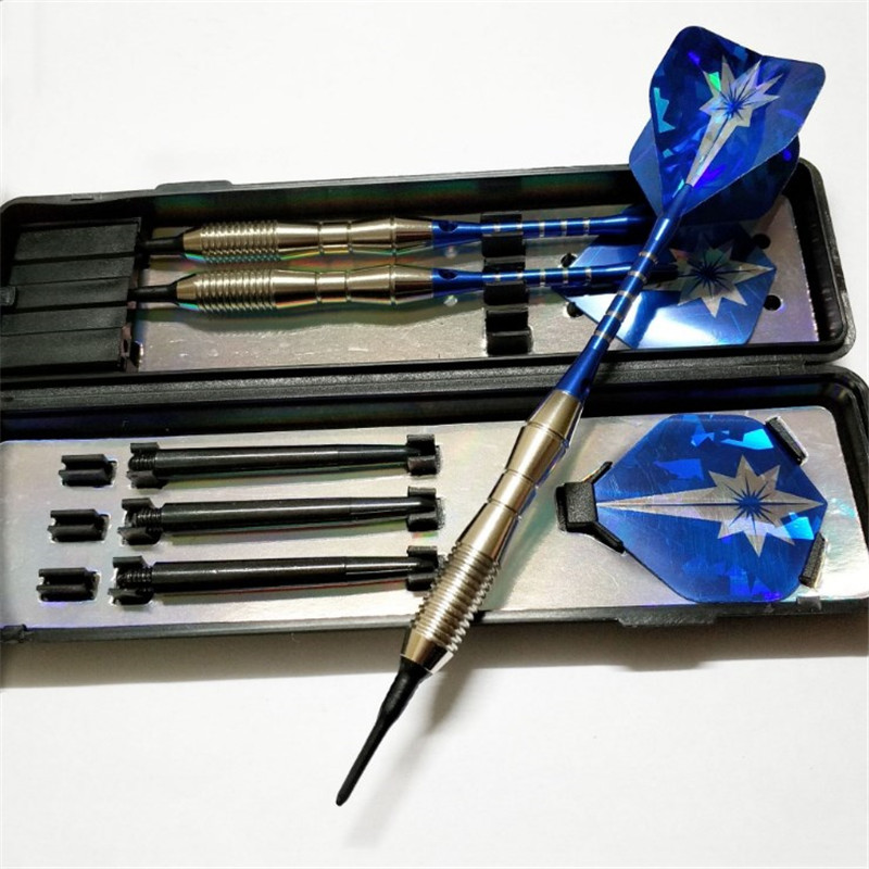 Dardos electrónicos profesionales de punta suave, dardos de 18g con eje de aleación de aluminio, color púrpura