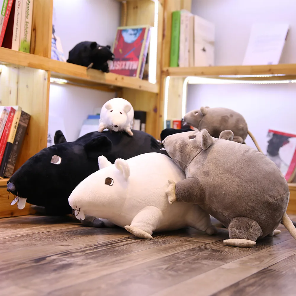 1Pc 20Cm Mới Mini Sang Trọng Mô Phỏng Chuột Plushie Búp Bê Nhồi Bông Chuột Sang Trọng Chơi Động Vật Linh Vật Peluche Chuột búp Bê Cho Bé