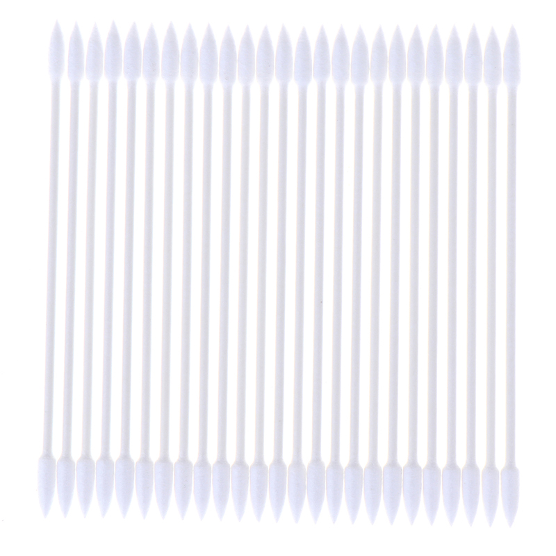25Pcs/100Pcsฝ้ายSwabเครื่องสำอางแต่งหน้าสุขภาพหูเครื่องประดับทำความสะอาดSticks Budsเคล็ดลับผ้าฝ้ายหัวSwab