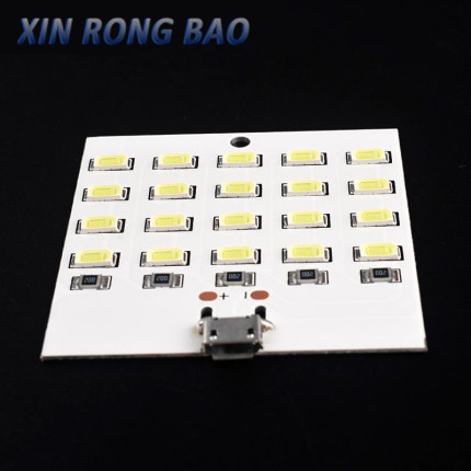 1PCS high quality 5730 smd 5V 430mA~470mA White Mirco Usb 5730 LED lighting panel USB mobile light Emergency light night light