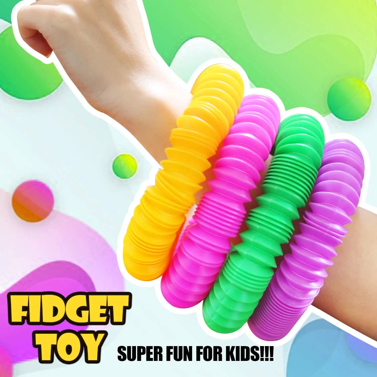 Bộ 4 Hộp Mini Pop Ống Giác Quan Fidget Đồ Chơi Nhiều Màu Sắc Hạng Nặng Cho Xây Dựng Xây Dựng Đồ Chơi Giáo Dục Cho Stress Tự Kỷ ADHD