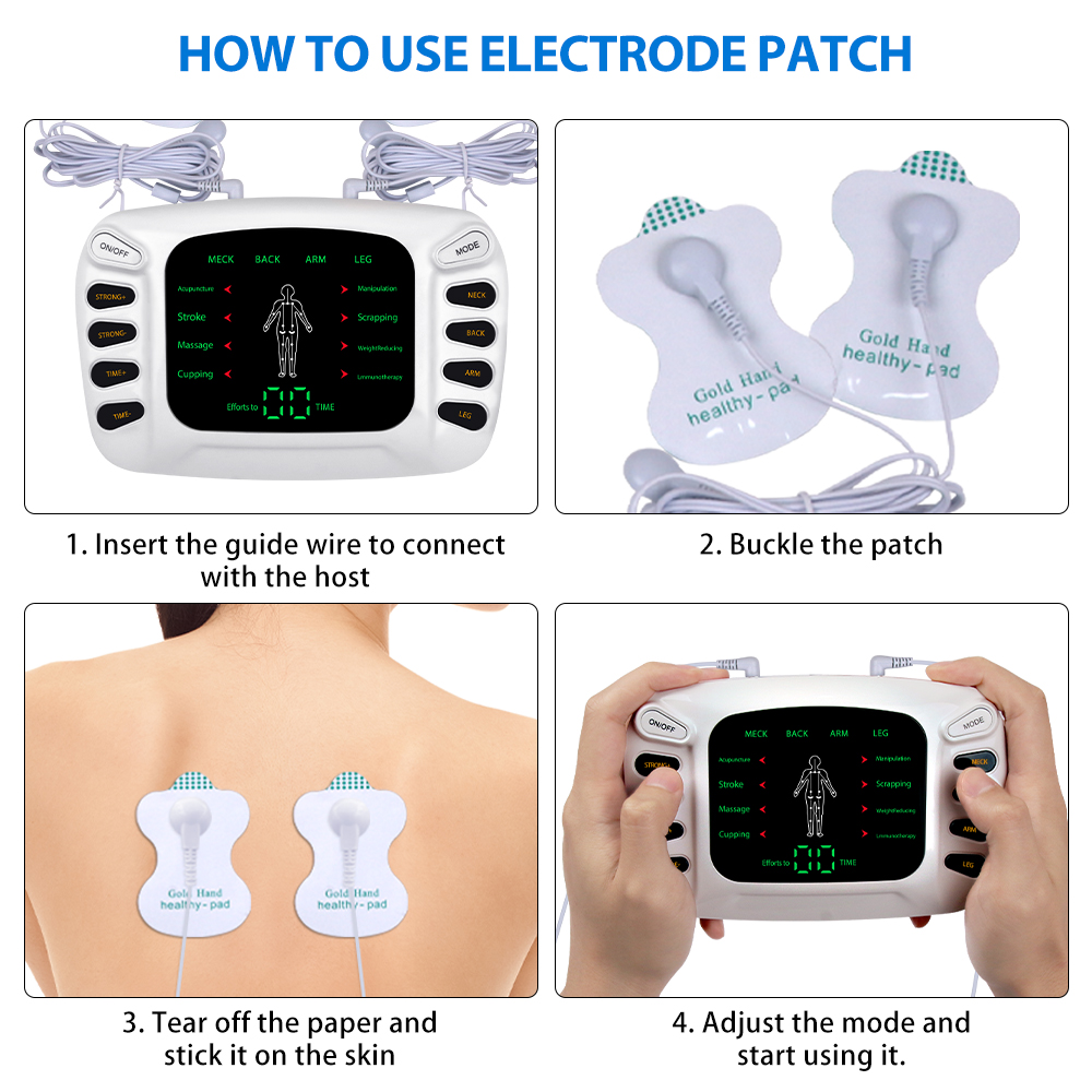 電気刺激装置理学療法 TENS マシン Eletric Compex 筋肉刺激装置 EMS パルス鍼ボディパッドに最適なマッサージャー
