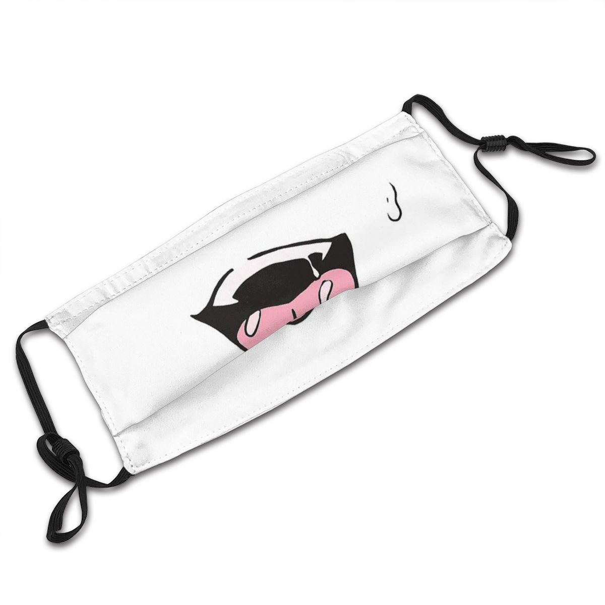 Ahegao-男性と女性のための防塵マスク,ユニセックスの口の保護マスク,フィルター