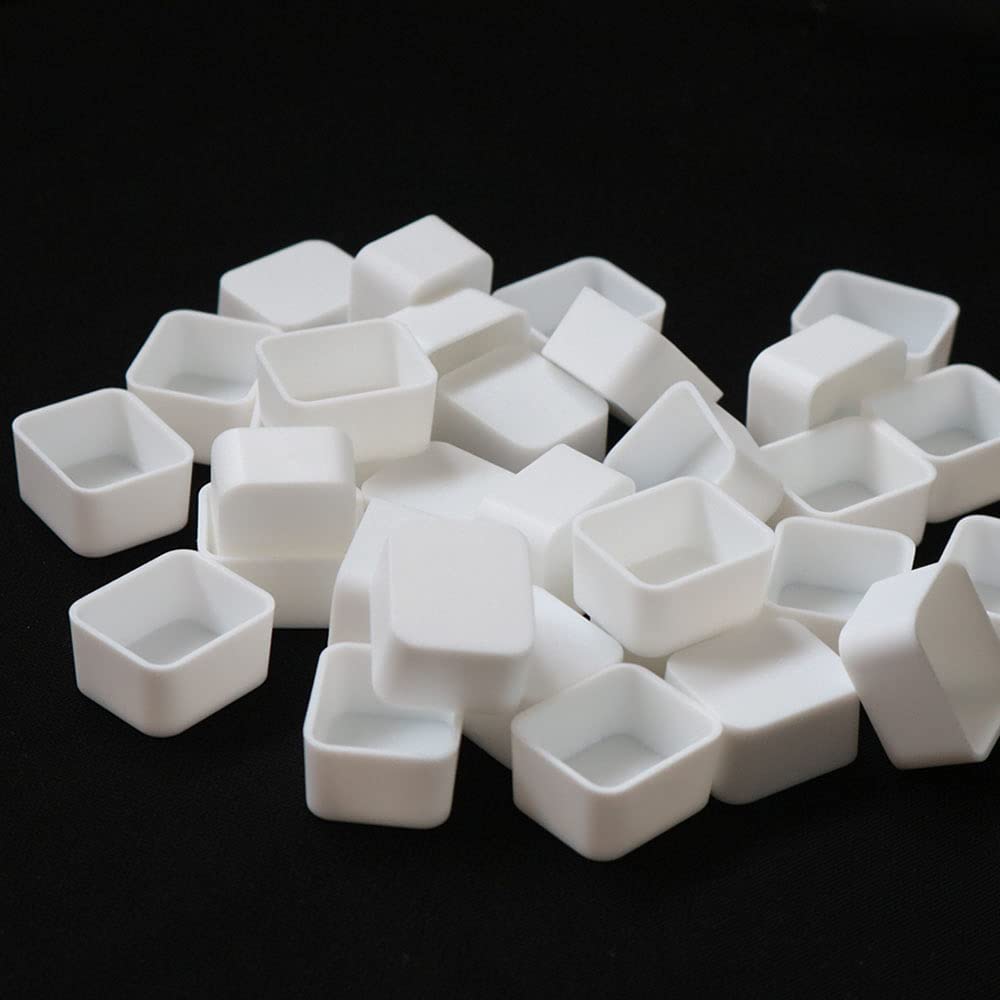 25/50/100 шт. 2 мл закругленный угол белого цвета, пустая пластиковая полукастрюля, акварельная краска, сетчатые кастрюли для акварельных акриловых масляных красок