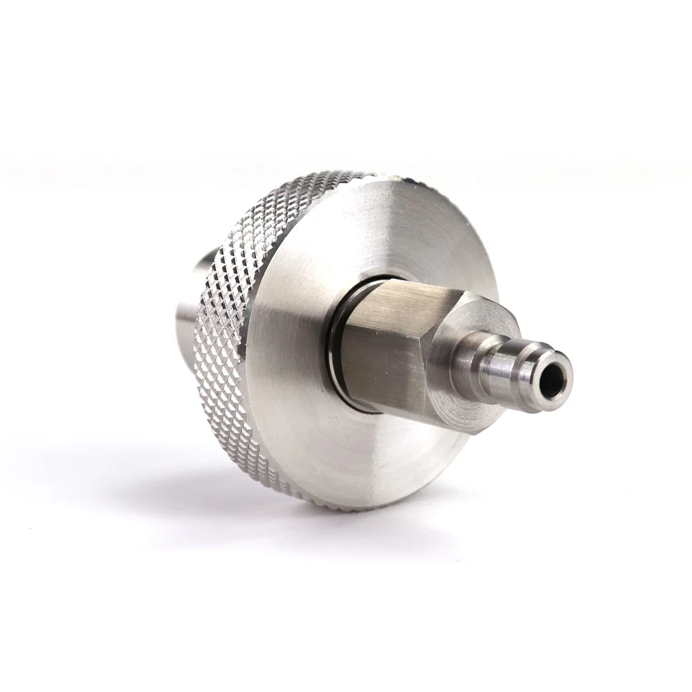 Estação de enchimento de ar HP Recarga Válvula Din de aço inoxidável 300Bar com desconexão rápida de 8MM G5/8-14 Plugue macho para mergulho