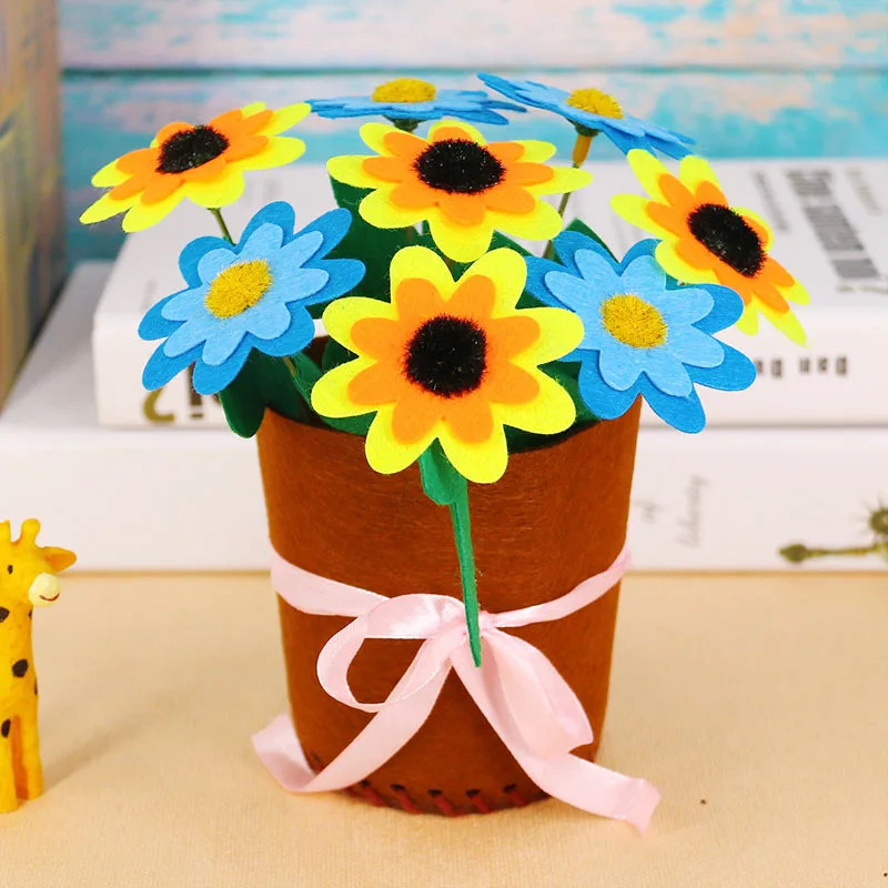 Trẻ Em DIY Hoa Chậu Trồng Đồ Chơi Thủ Công Cho Bé Mẫu Giáo Học Giáo Dục Đồ Chơi Montessori Giảng Đồ Chơi