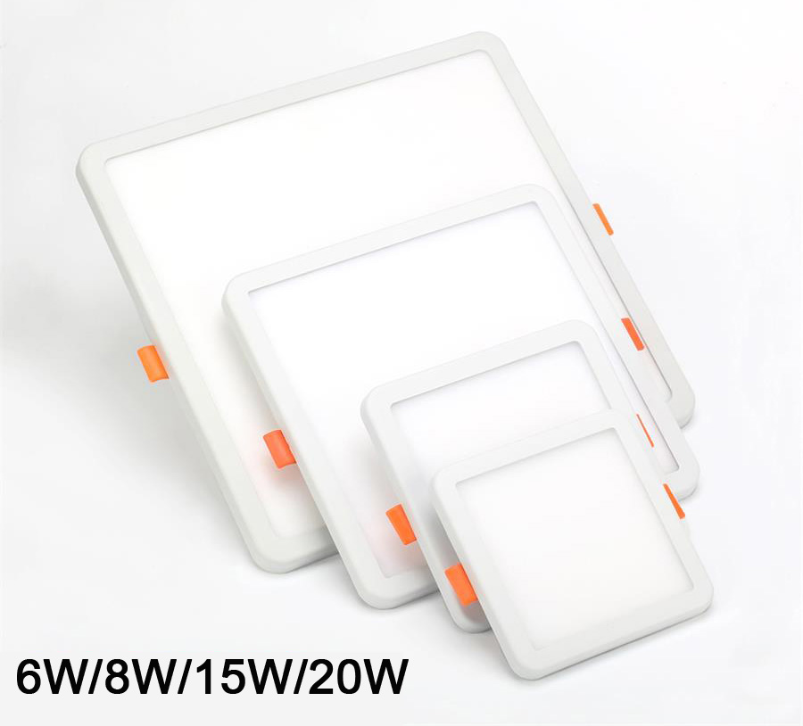 LED-Panel-Leuchten, ultradünnes Decken-Downlight, 50 mm bis 210 mm, Schnittloch, verstellbare Panel-Leuchte, AC85–265 V, Innenbeleuchtungslampe