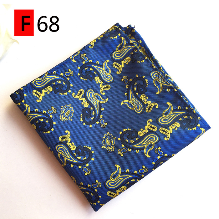 30スタイル格子縞の絹のハンカチ織ペイズリー柄ハンカチ男性のビジネスカジュアル正方形のポケットハンカチウェディングhankies