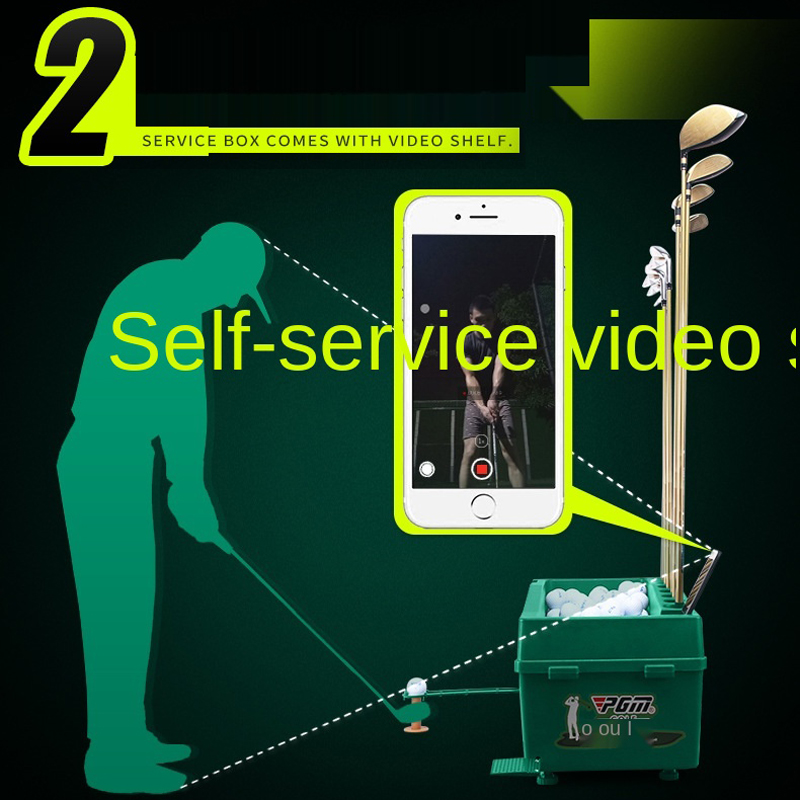 PGM 반자동 골프 공 기계 ABS 소재 자동 골프 공 디스펜서 골프 클럽 홀더 골프 훈련 서비스 기계
