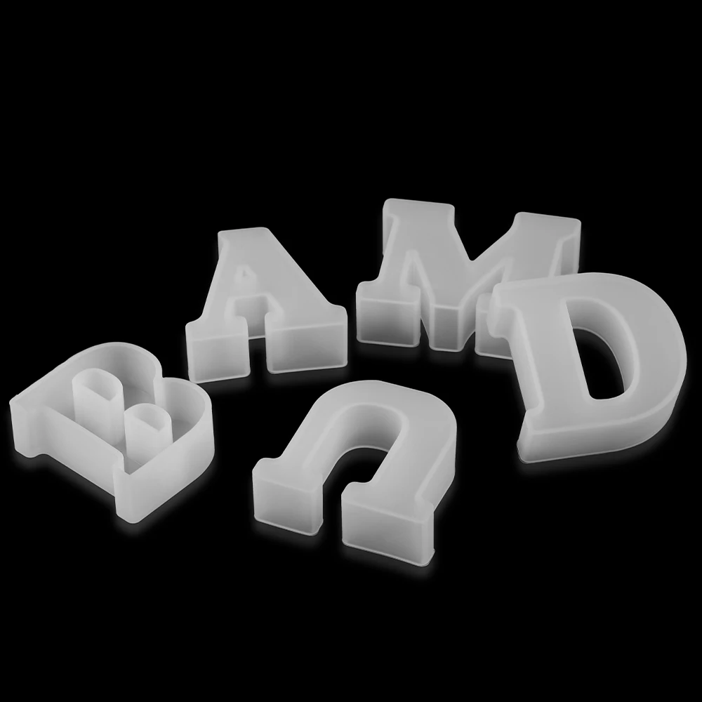 3D 大文字シリコーン金型大文字アルファベット UV エポキシ樹脂金型 DIY ジュエリーメイキングペンダントキーチェーン工芸用品