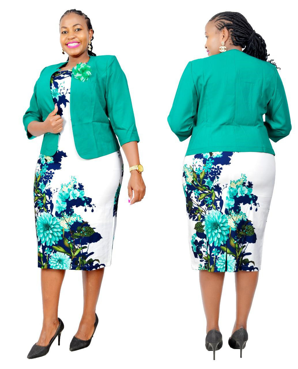 Roupas africanas 2xl-6xl vestidos africanos de natal para mulheres outono inverno roupas femme 2021 casaco + vestido bondycon estampado
