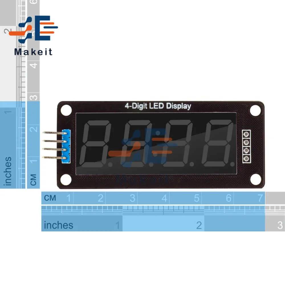 0.56 Inch 0.56 "TM1637 4 Chữ Số 6 Bit 7 Phân Đoạn Kỹ Thuật Số Ống Module Đồng Hồ Đôi Chấm Bi Màn Hình Hiển Thị LED màn Hình Ban Cho Arduino