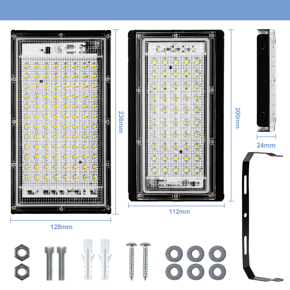 220V LED Reflektor Flutlicht IP65 Wasserdichte Scheinwerfer Outdoor Garten Beleuchtung Projektoren Wand Lampe LED Außen Straße Licht
