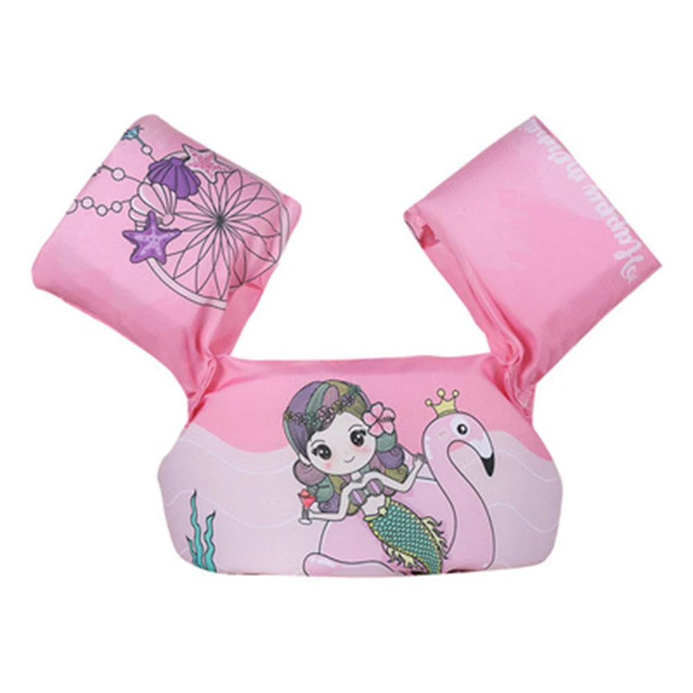 Baby Float การ์ตูนแขนเสื้อชูชีพชุดว่ายน้ําโฟมความปลอดภัยว่ายน้ําการฝึกอบรมลอยสระว่ายน้ําลอยแหวนว่ายน้ํา Puddle Jumper