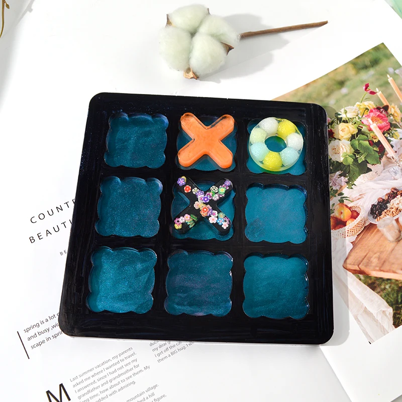 DIY xoチェスゲームクラシックシリックフォームモリーティナレパンドトゥボードレジンモールドシルコーン親-子供のための相互作用