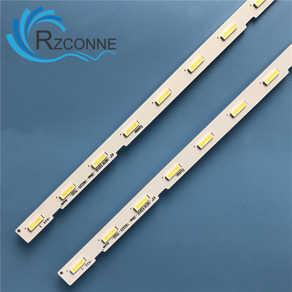 Tira de LED para iluminación trasera 28 lámparas para TV de 43 "UE43NU7100 AOT_43_NU7100F_2X28_3030C BN44-00947A UE43NU7120 UE43NU7170 BN96-45954A