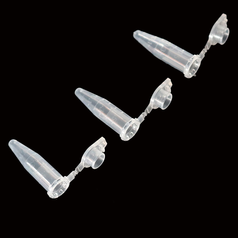 50 Stück 0,5 ml transparente Labor-Zentrifugenröhrchen aus Mikro-Kunststoff mit Schnappdeckel, Behälterdeckel für Laborproben