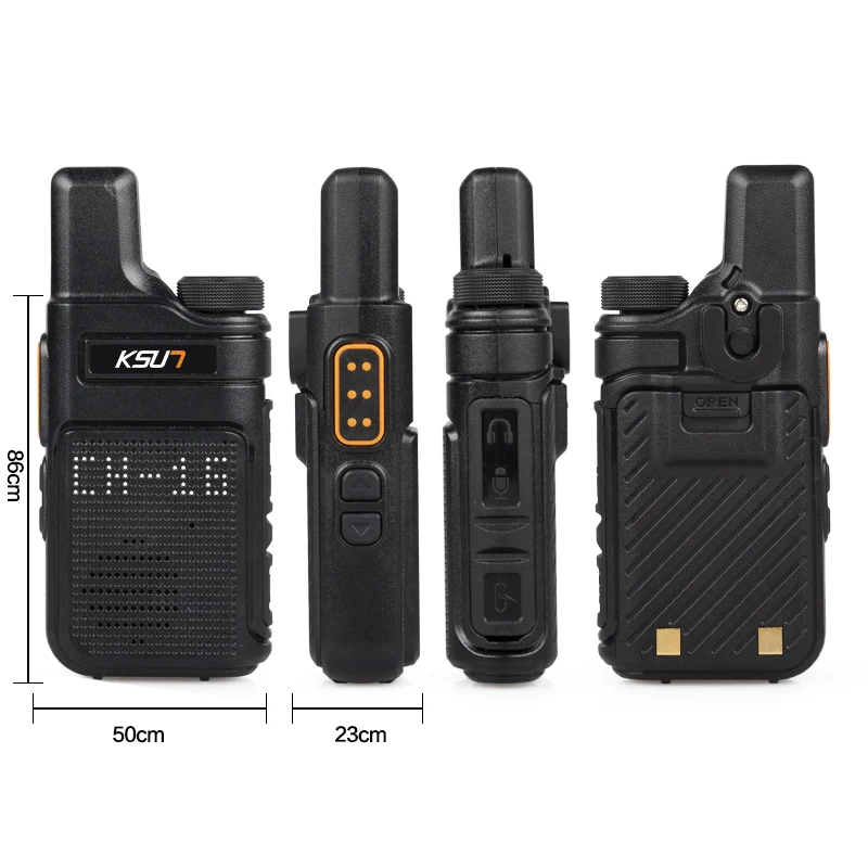 KSUN X-M6 Mini Two Way Radio FRS PMR 446 Walkie Talkie Profesional Portable Small Radios Comunicador Transceiver Station 1or 2
