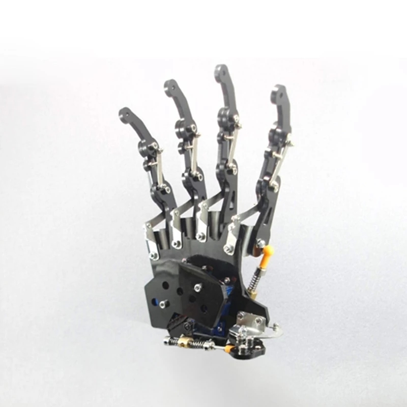 5 dof Robot ชุดหุ่นยนต์ห้านิ้วสำหรับการศึกษาหุ่นยนต์กลไกโลหะสำหรับการเขียนโปรแกรม DIY แขนซ้ายและขวา