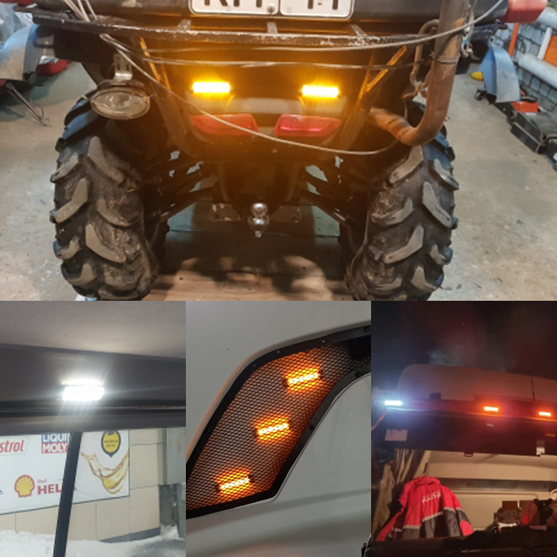 10 個トラックトラックトレーラーサイドマーカーインジケータ車のターンシグナルブレーキリア警告テールライトランプ 24V 12V トラックアクセサリー