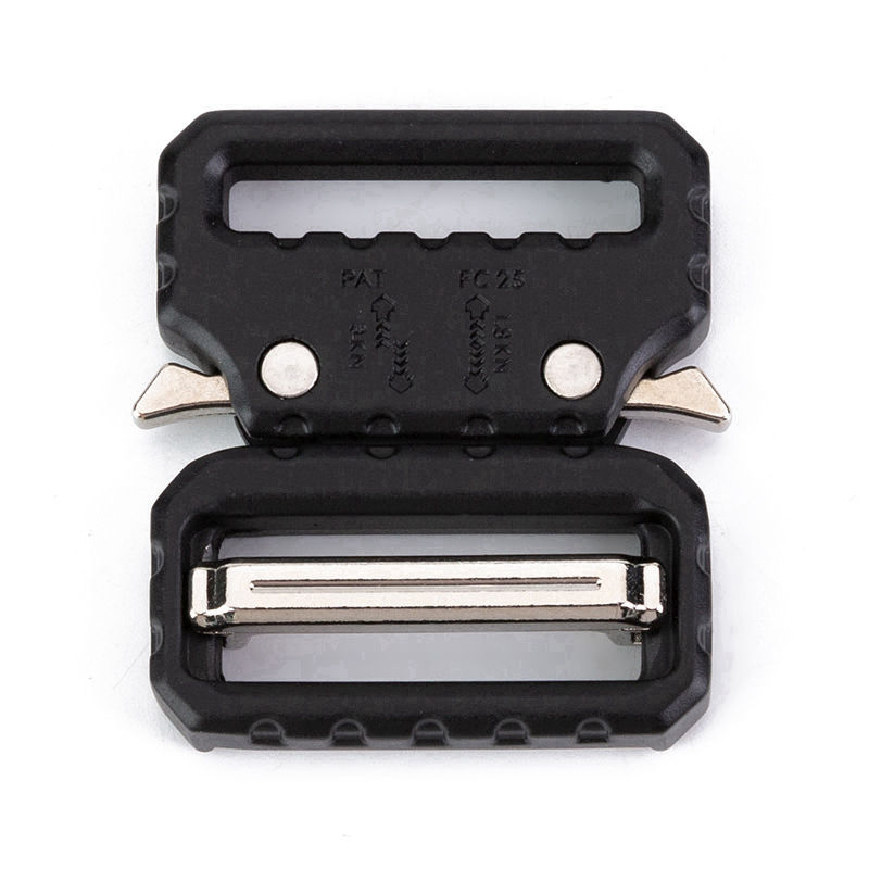 25mm 38mm de largura cinto tático fivela liberação lateral rápida fivelas webbing sacos diy bagagem ao ar livre acessórios cor prata preta