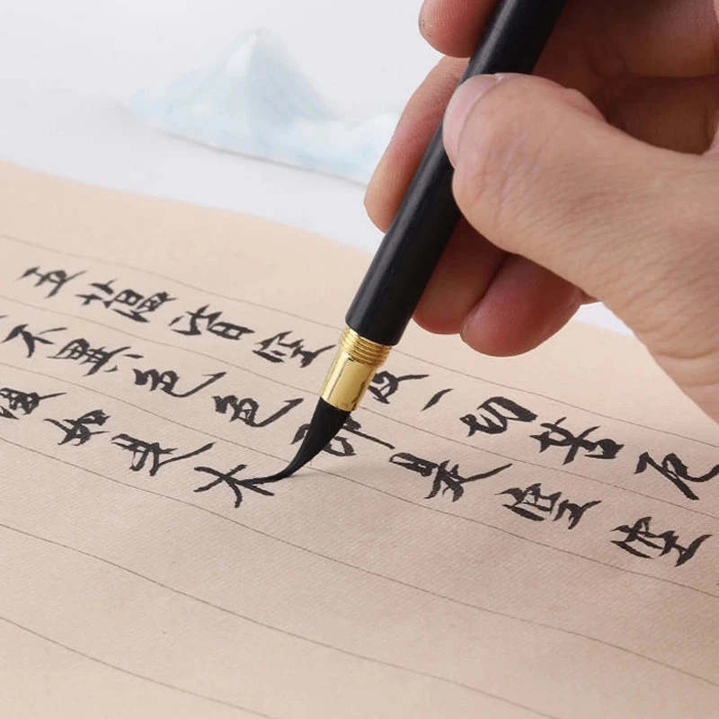 1 Chiếc Viết Chữ Thư Pháp Bàn Chải Eebony Gỗ Đàn Hương Móc Dây Chuyền Bút Thư Pháp Sơ Khai Nghệ Thuật Vẽ Tranh Chuyên Nghiệp Bàn Chải