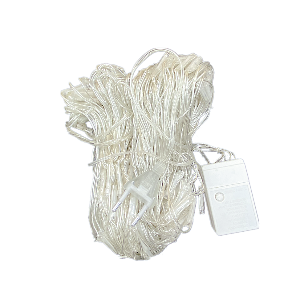 Tira de luces LED para decoración del hogar, cortina de hadas con 96 luces de 1,5x1,5 m para exteriores, Navidad, boda