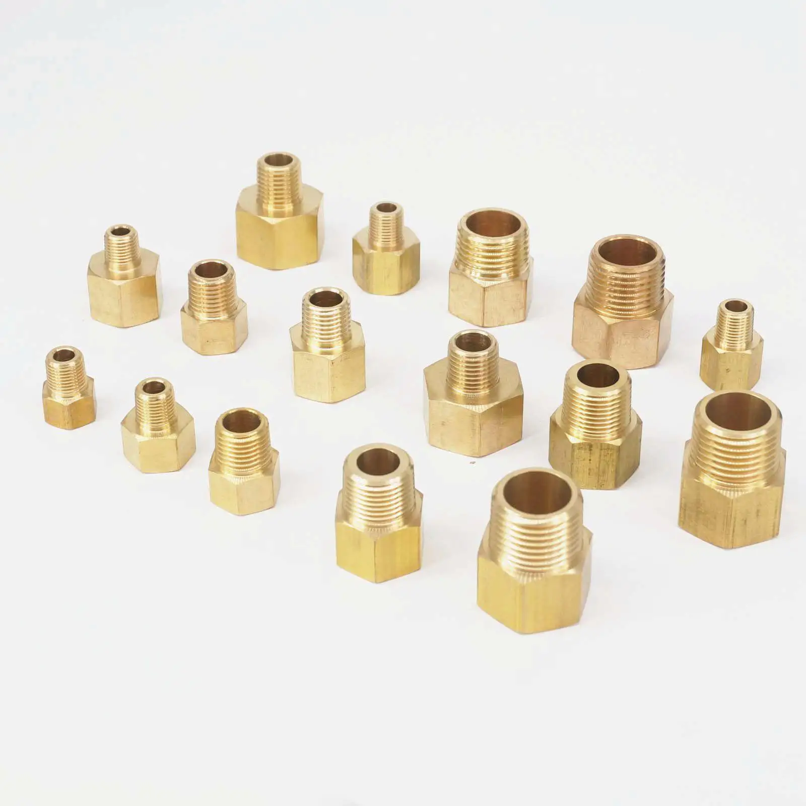 1/8 "1/4" 3/8 "1/2" NPT Weiblichen Zu Männlichen BSP Messing Rohr Fitting Adapter Für Manometer gas Kraftstoff Wasser
