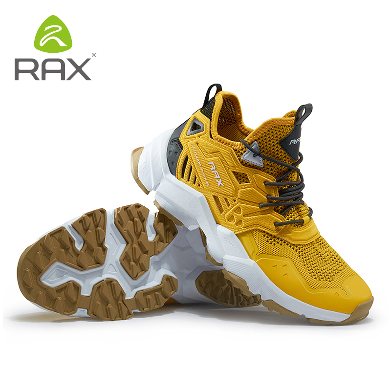 Rax Men รองเท้ารองเท้าผ้าใบกีฬากลางแจ้งสำหรับชายน้ำหนักเบาปีนเขา Trekking รองเท้าน้ำหนักเบารองเท้า