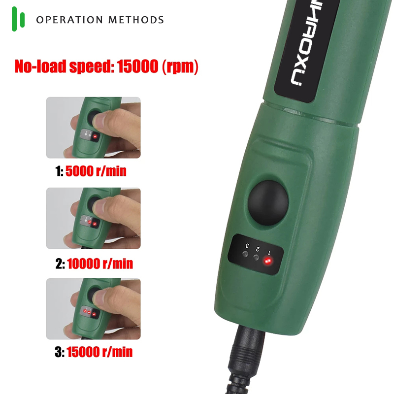 SHENHAOXU 100-240V Mini taladro pluma de grabado herramientas Dremel accesorios-juego de molienda ajustable con herramienta eléctrica multifunción