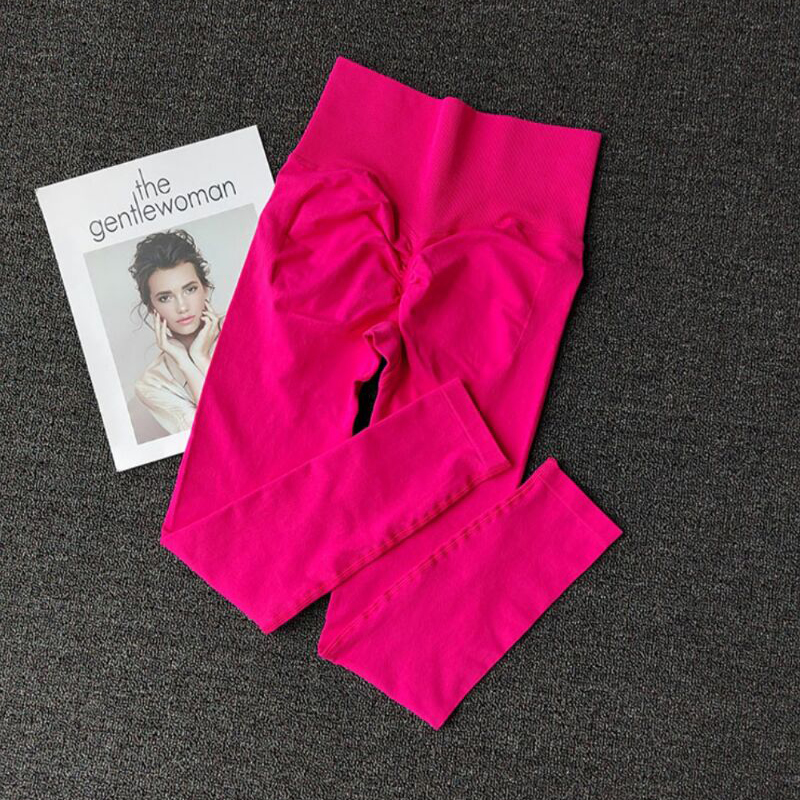 Pantalones deportivos sin costuras para Yoga, mallas de cintura alta, transparentes, de secado r£pido, para gimnasio, correr